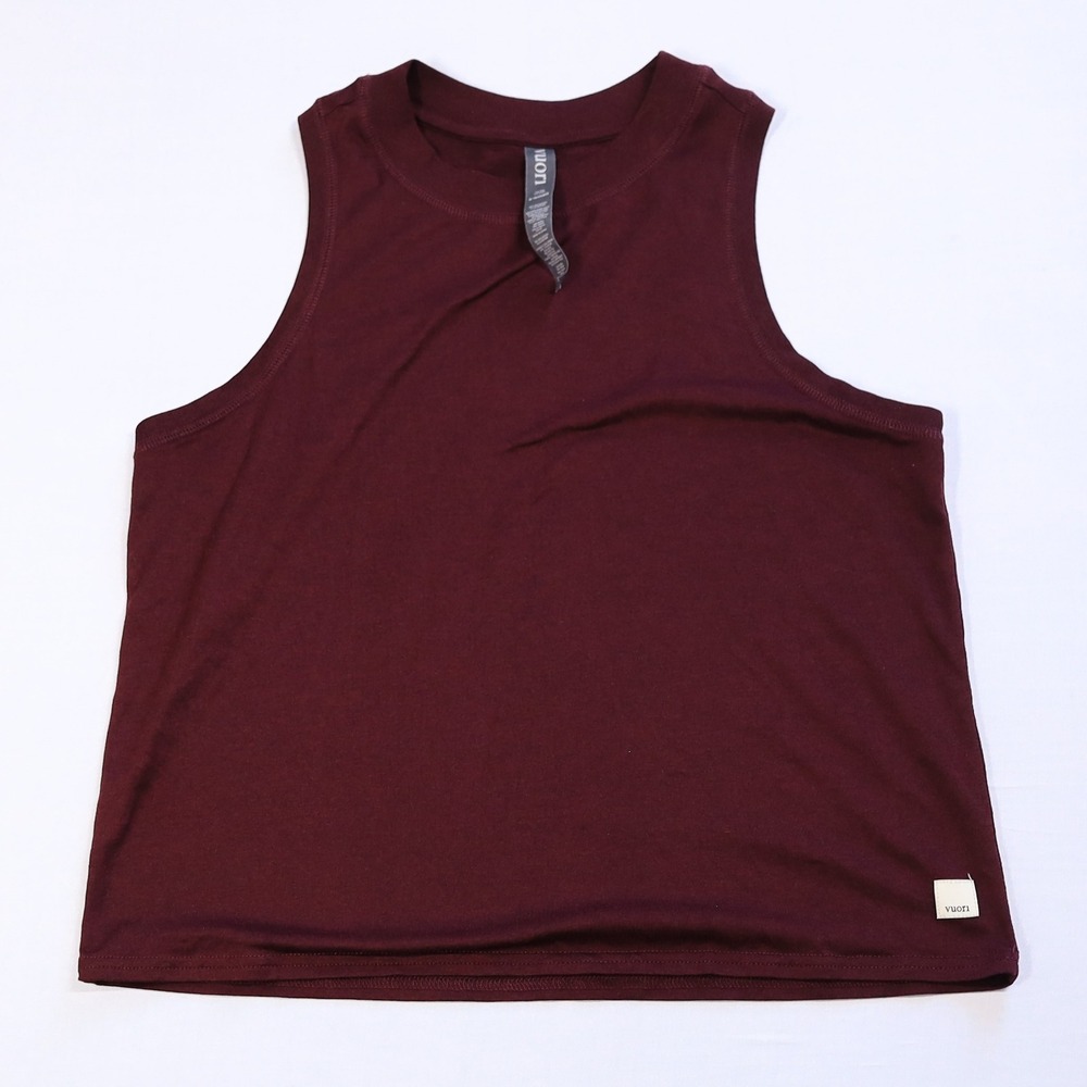 Vuori Energy Tank Top Women XS Dreamknit Racerback Activewear Yoga VW123 Maroon